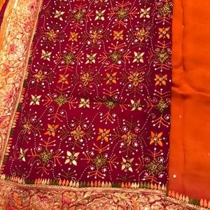 Designer Gorgeous Georgette embroidered work Sari